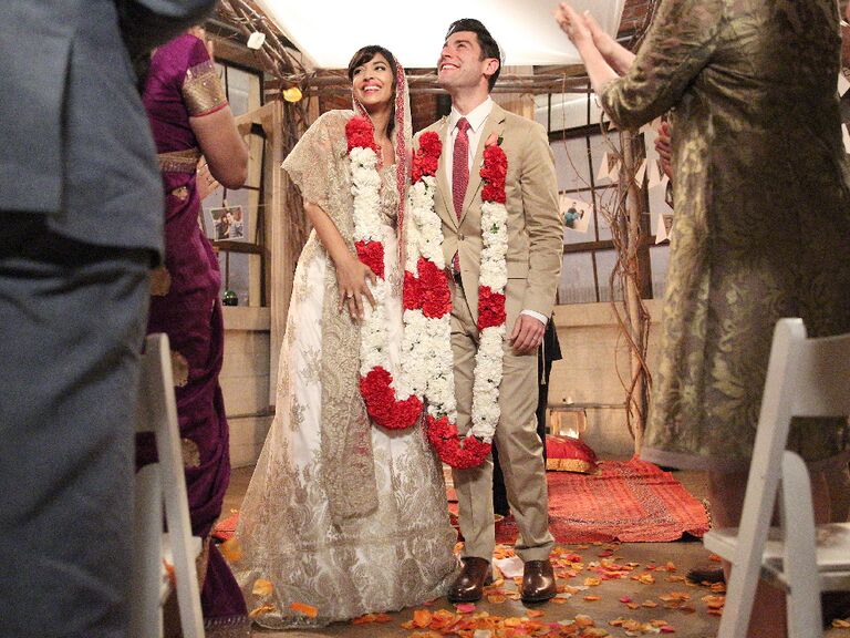 Cece Parekh's wedding dress from New Girl