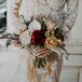 Bride and Groom with Outdoor Sculptures