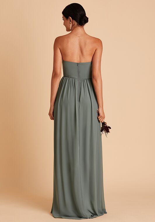 Birdy Grey August Convertible Dress in Chiffon Sea Glass Bridesmaid Dress - 2
