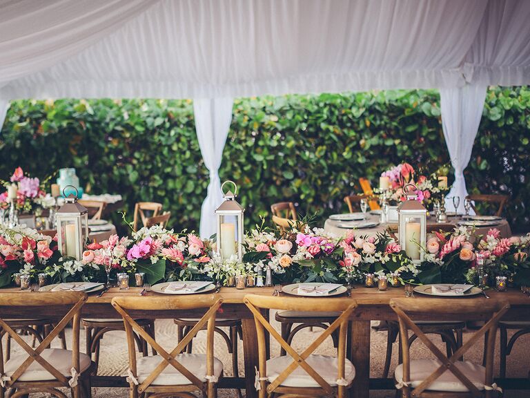 wedding reception set up at Cheeca Lodge and Spa in Islamorada Florida