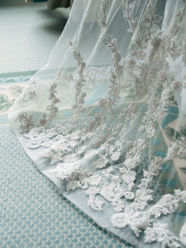 Irish wedding dress with Irish lace