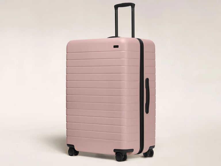 Portable Liquor Cabinet Suitcase Hard-sided Luggage Trolley 