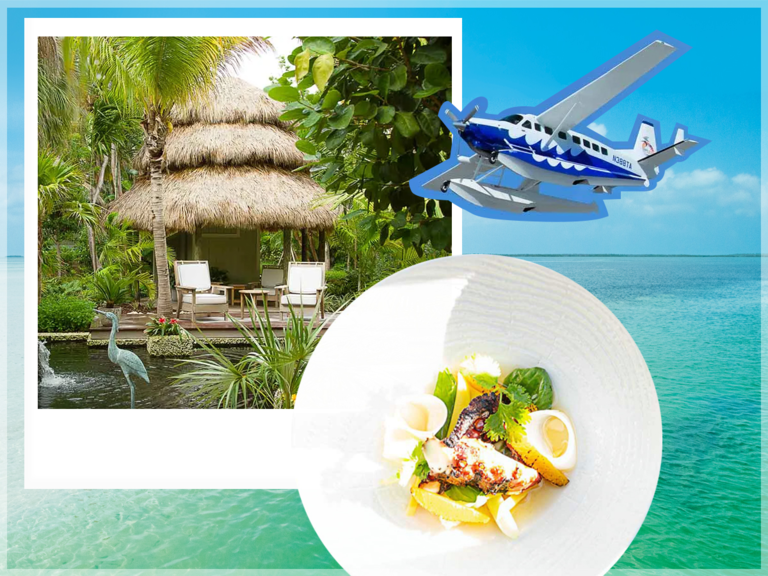collage of Little Palm Island Resort located off of Little Torch Key, Florida
