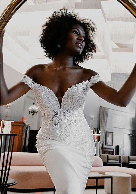 Essense of Australia D3247 Fit-and-Flare Wedding Dress - 2
