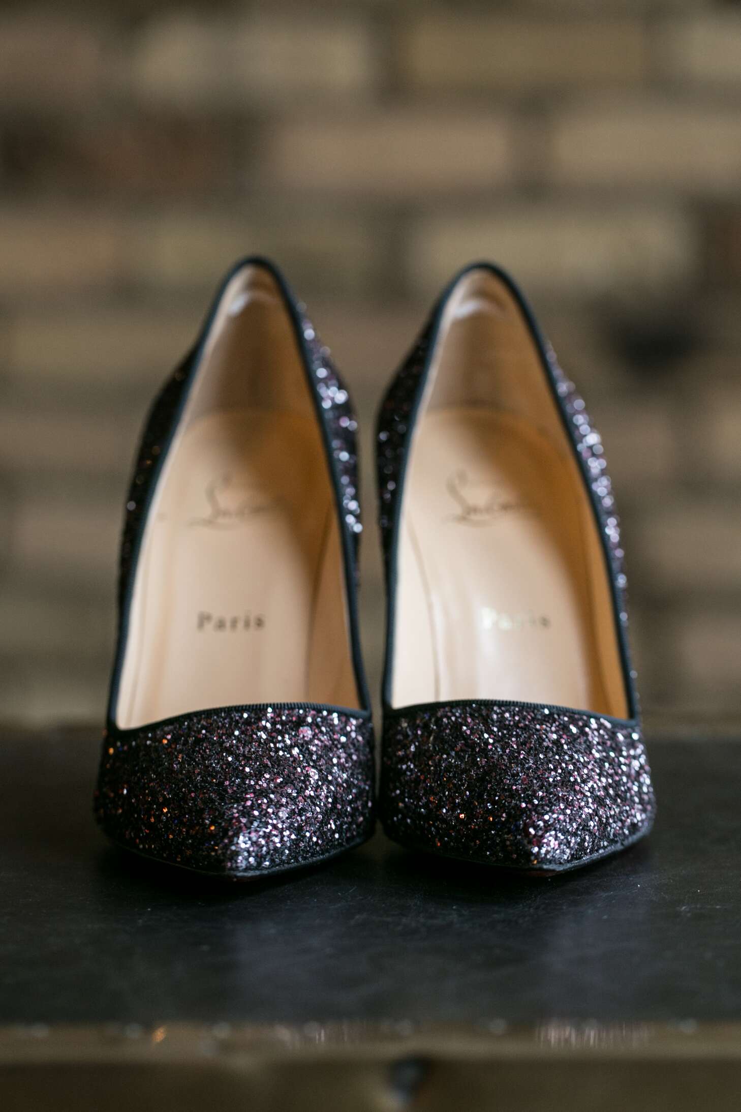 Sparkly Christian Louboutin Wedding Heels