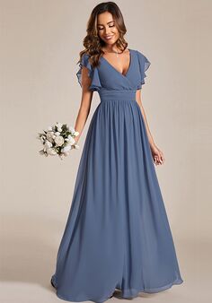 Ever-Pretty ES01819 V-Neck and Plunge Bridesmaid Dress