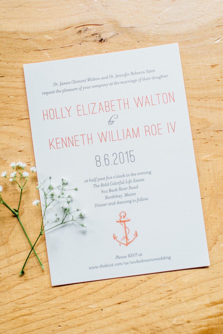 Anchor Wedding Invitations