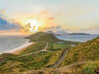 view of st kitts sunset breathtaking