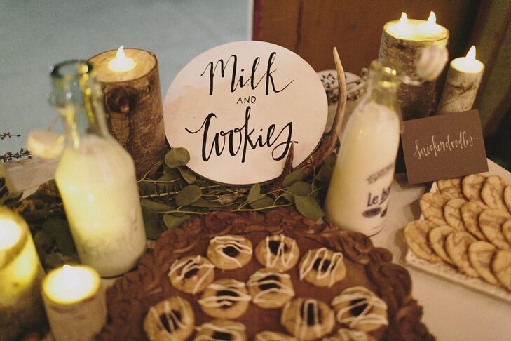 "Milk and Cookies" Dessert Sign