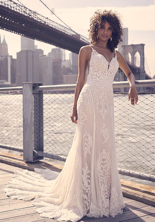 Maggie Sottero VERONIQUE Sheath Wedding Dress - 2