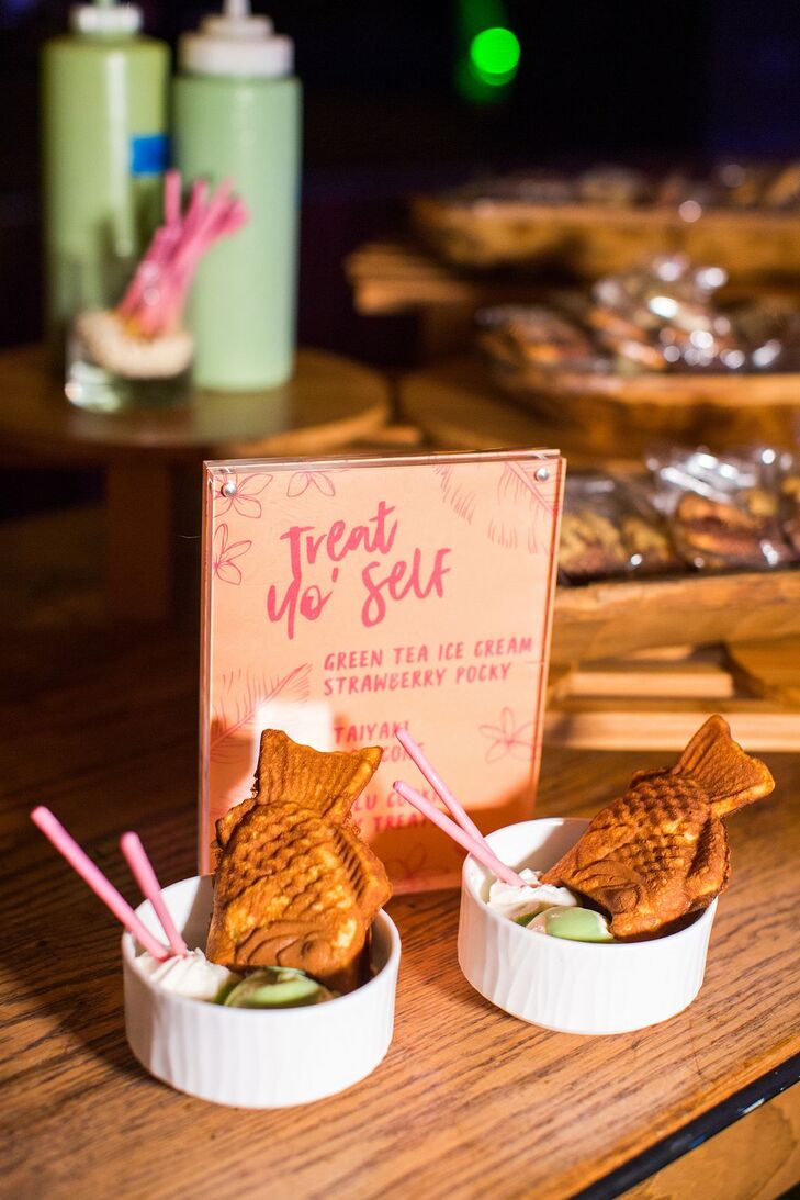 Taiyaki Dessert During Reception in Kapalua, Hawaii