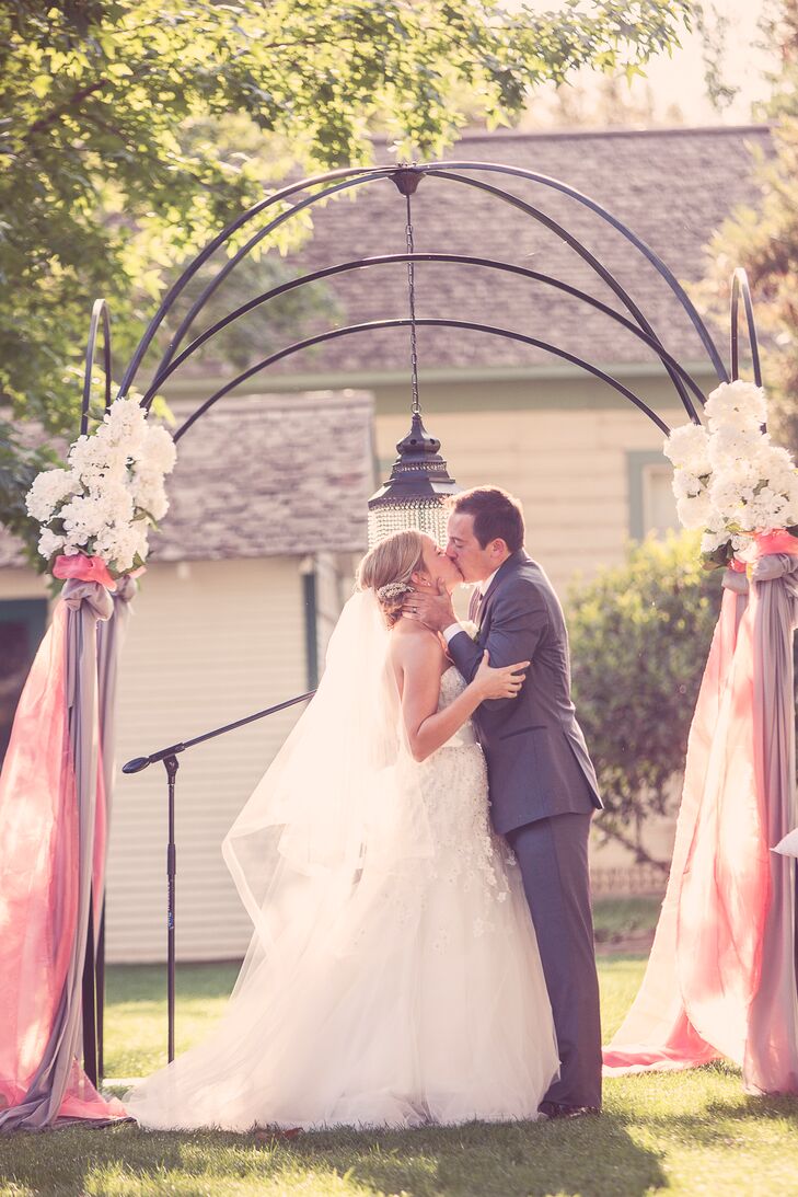 Bride and Groom Garden Ceremony