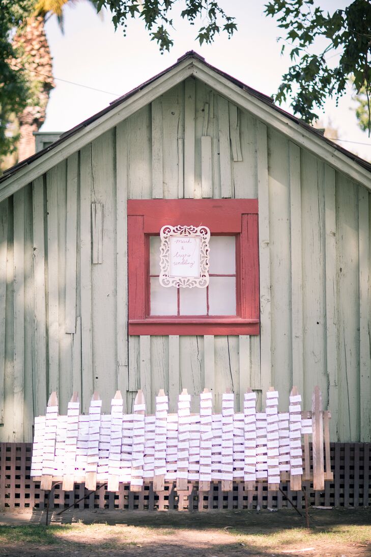 The bride and groom had their wedding at the Kern County Museum because it was one of the only venues that could fit their large guest list and the bride wanted a rustic-themed wedding.