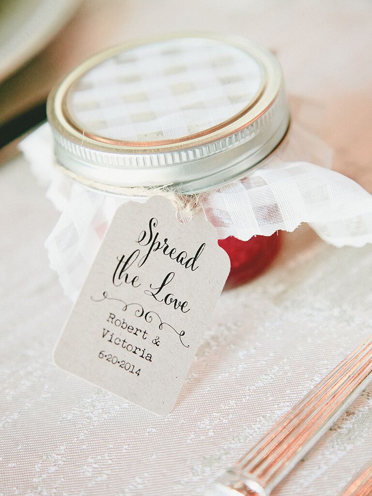 Punny jam wedding favor label