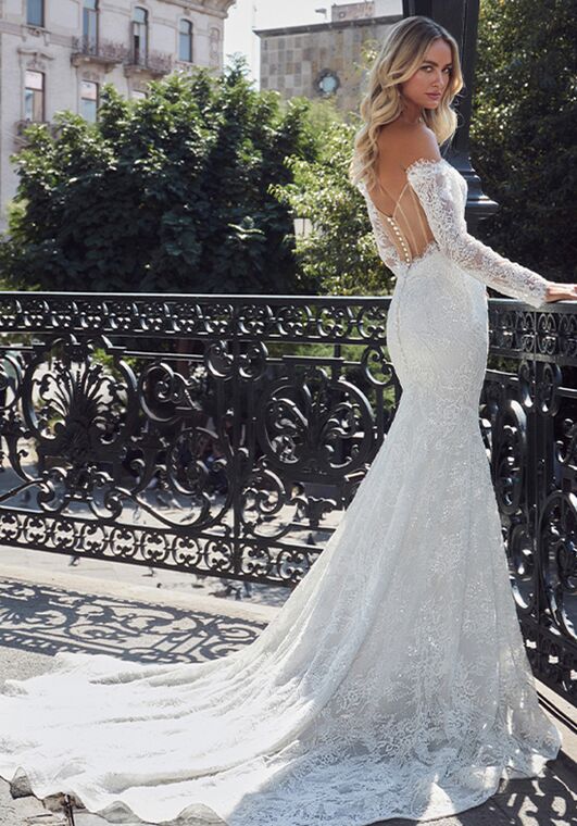 Calla Blanche 124244 Lenny Mermaid and Trumpet Wedding Dress - 2