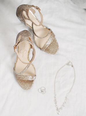 Simple, Nude Wedding Shoes