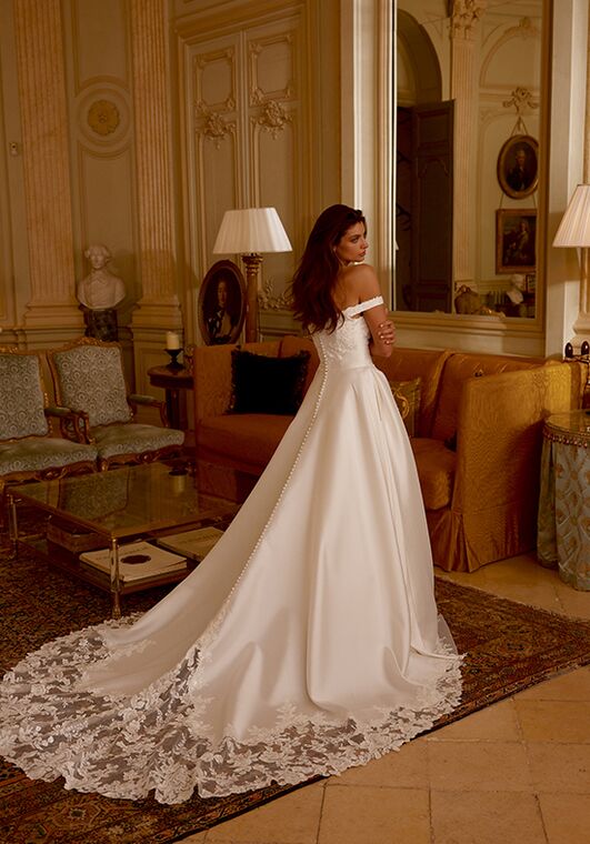 Justin Alexander Jersey A-Line Wedding Dress - 2