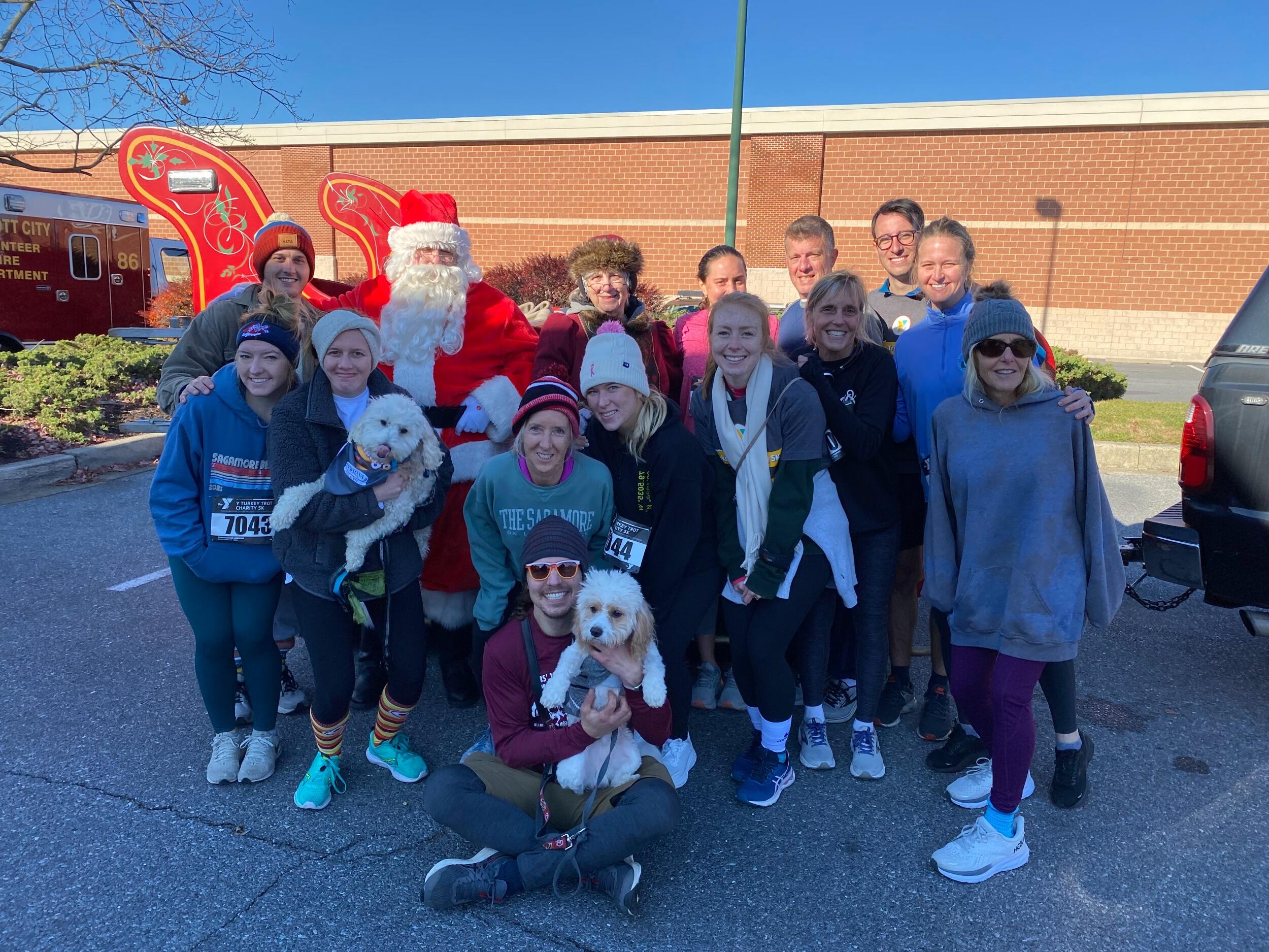 and ran his first Turkey Trot !  