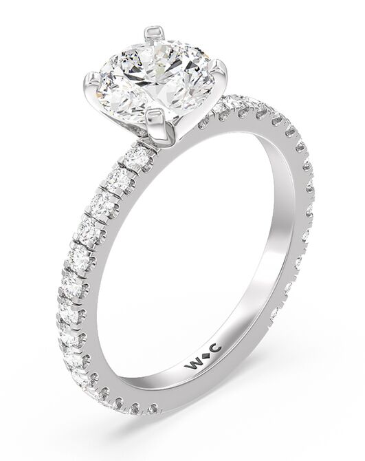 With Clarity Classic Princess, Asscher, Cushion, Emerald, Marquise, Pear, Radiant, Round, Oval Cut Engagement Ring - 2