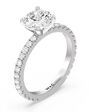 With Clarity Classic Princess, Asscher, Cushion, Emerald, Marquise, Pear, Radiant, Round, Oval Cut Engagement Ring - thumbnail - 2