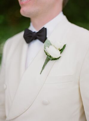 White Tuxedo Groom Style