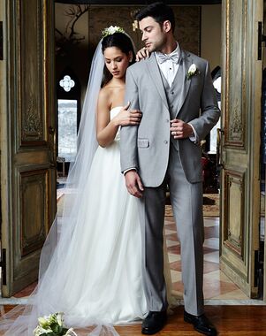 BLACKTIE MADISON Heather Grey Wedding Suit Gray Tuxedo