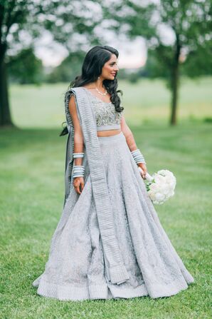 Sophisticated Gray Designer Gown