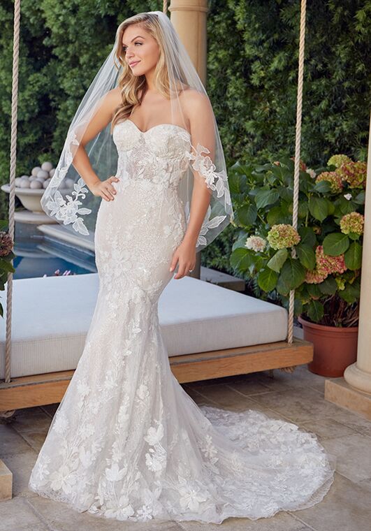 Casablanca Bridal Style 2438 Angelina Mermaid Wedding Dress - 2