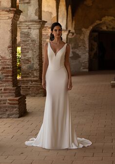 Moonlight Tango T161 Mermaid and Trumpet Wedding Dress