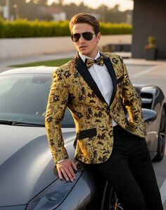 BLACKTIE AMSTERDAM Gold Wedding Tuxedo Gold Tuxedo