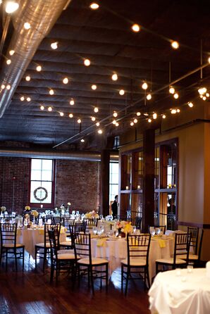 Exposed-brick Reception Space