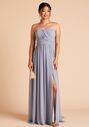 Birdy Grey Grace Convertible Dress in Dusty Blue Strapless Bridesmaid Dress - thumbnail - 2
