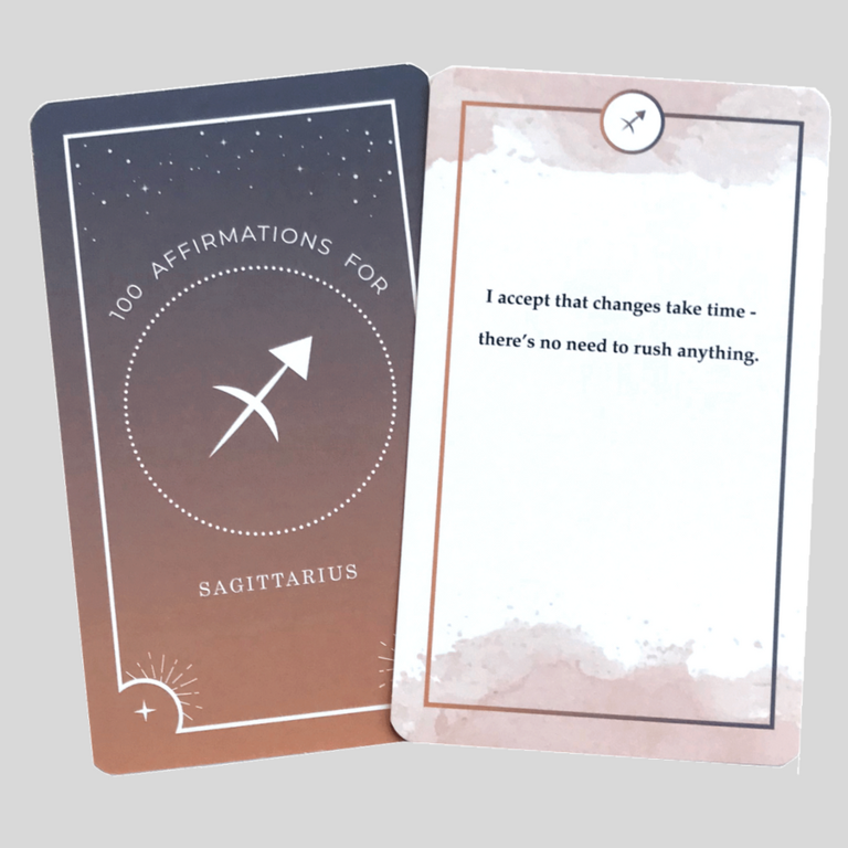 Sagittarius 100 Affirmations Card Deck