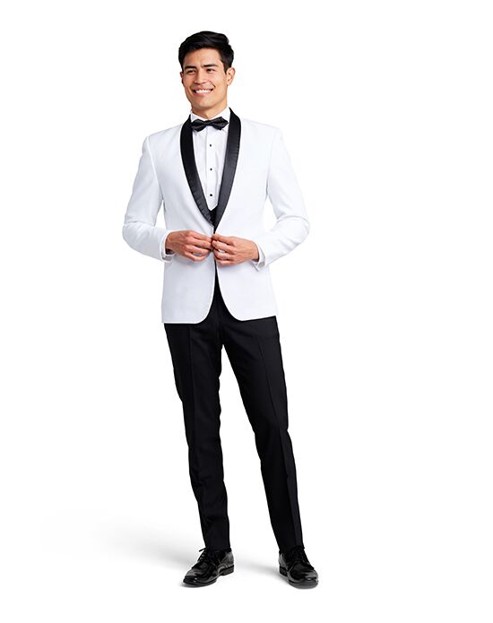 Stitch & Tie White Lorenzo Tuxedo White Tuxedo - 1