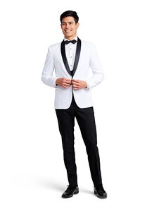 Stitch & Tie White Lorenzo Tuxedo White Tuxedo