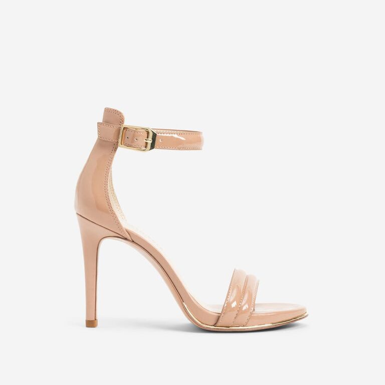 Nude bridesmaid heels with ankle strap from Nordstrom
