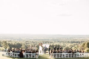 Outdoor Wedding Ceremony at the Fruitlands Museum in Harvard, Massachusetts