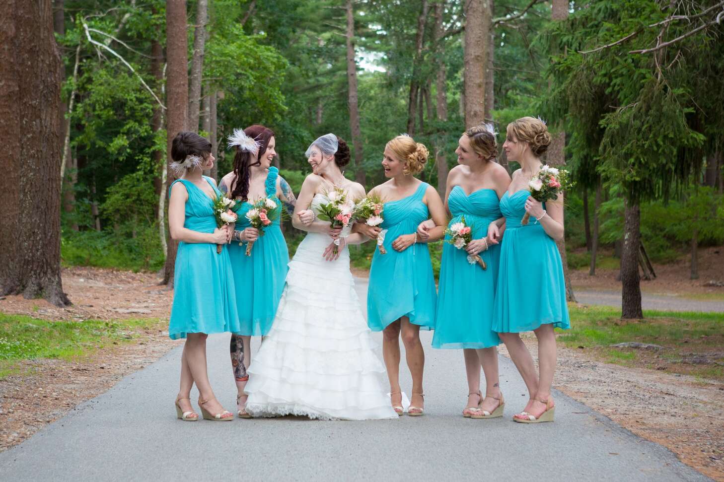 mismatched teal bridesmaid dresses Made in USA Teal Green Infinity Dress Bridesmaid Multiway Convertible Dress Made in USA +36 Colors main image 0