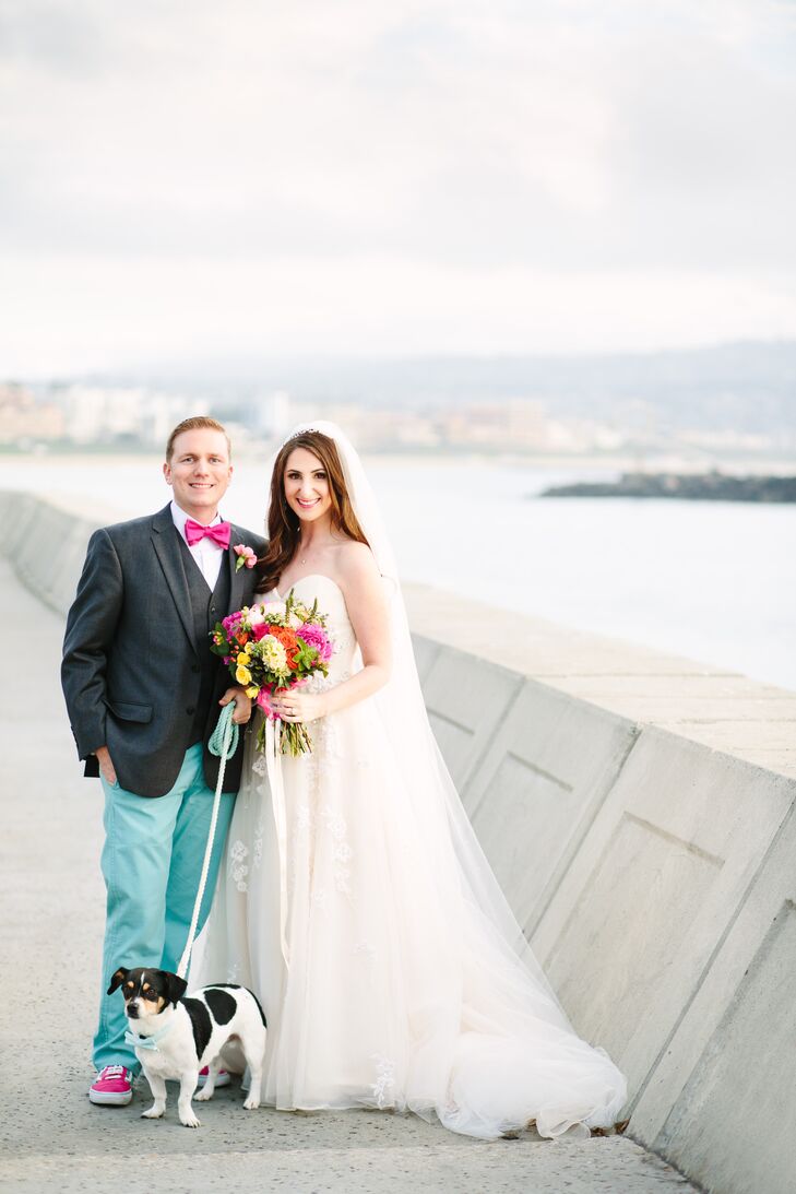 Amanda DiPiazza (29 and a TV executive) met Thadd William (30 and a freelance producer) while they were undergrads at Emerson College. “We didn’t star