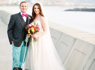 Amanda DiPiazza (29 and a TV executive) met Thadd William (30 and a freelance producer) while they were undergrads at Emerson College. “We didn’t star
