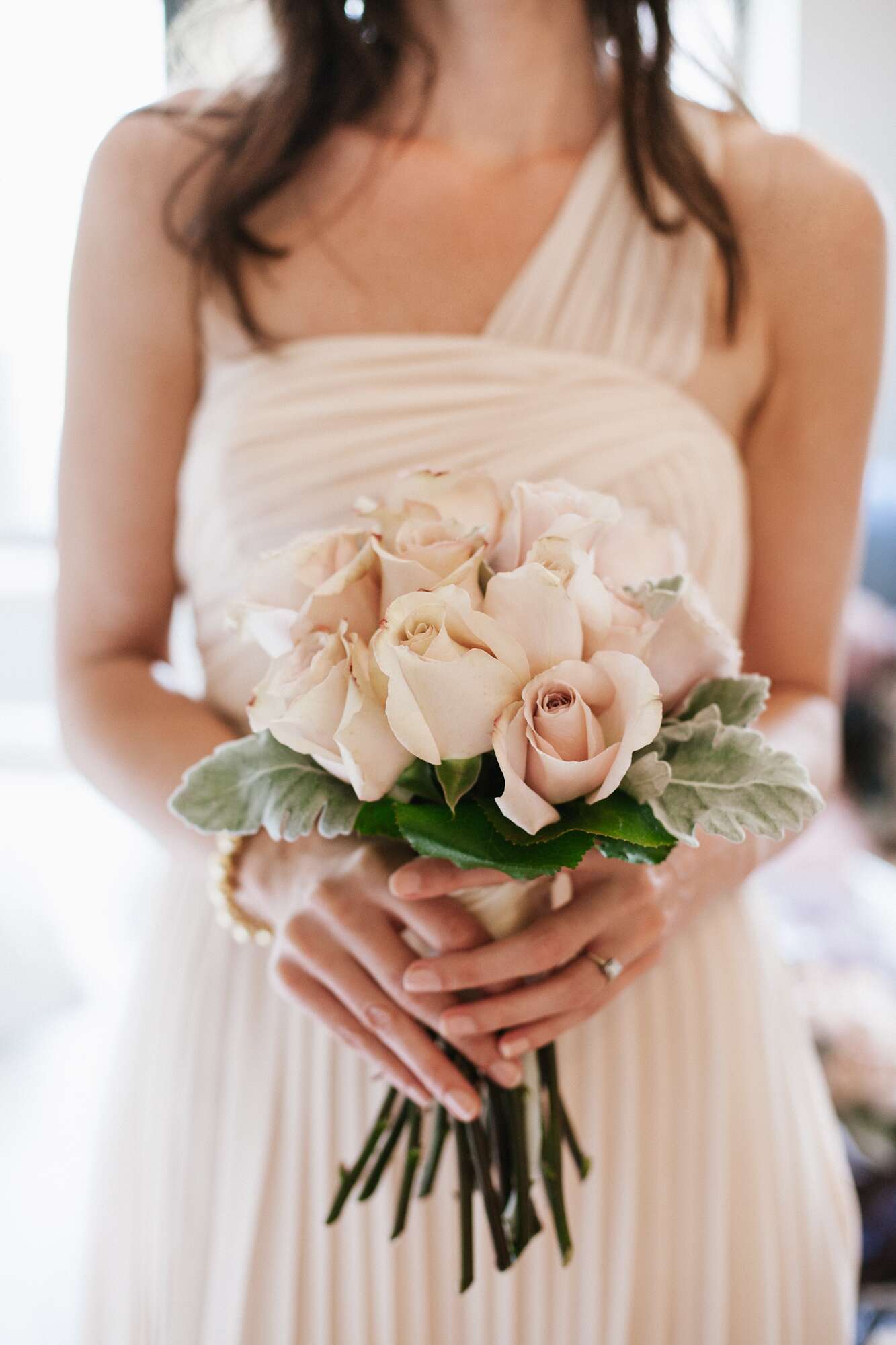 Pink and Green Bridesmaid Bouquet