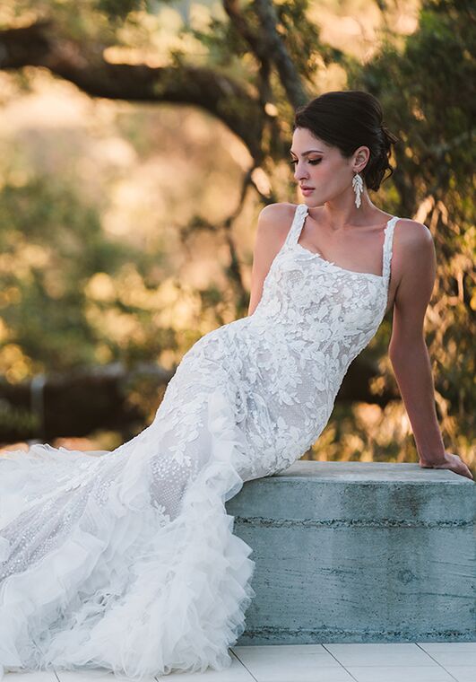 Allure Couture C690 Mermaid and Trumpet Wedding Dress - 2