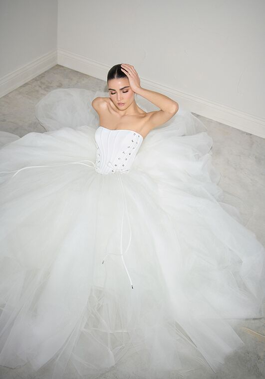 Justin Alexander Signature Lynx Ball Gown Wedding Dress - 2