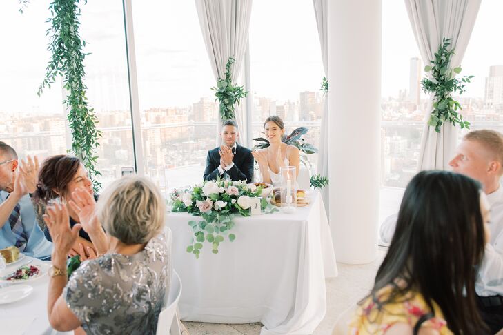 Modern Sweetheart Table with Greenery at The Standard East Village in New York City