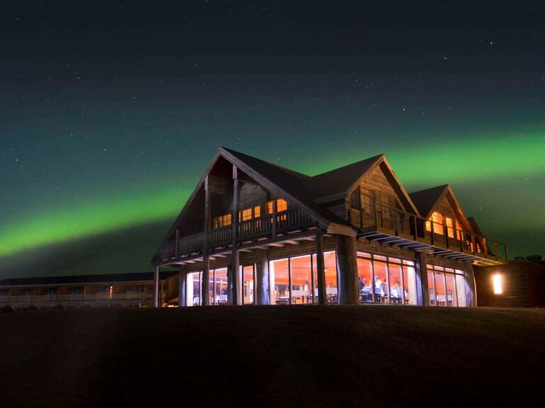 Exterior view of Hotel Ranga in Iceland