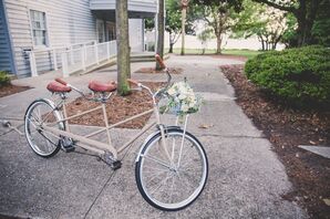 Tandem Bike Wedding Exit