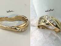 Wedding Ring Went In the Garbage Disposal Before and After | Blog.TheKnot.com