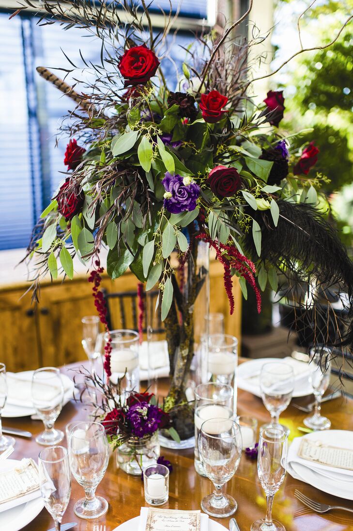 Tall Rose Centerpieces
