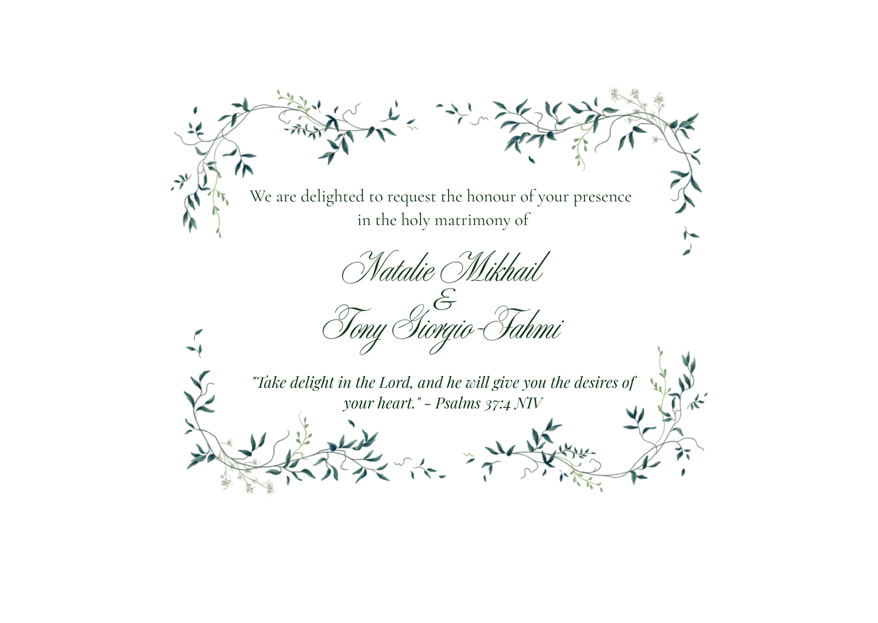 Natalie & Tony Home Page Banner