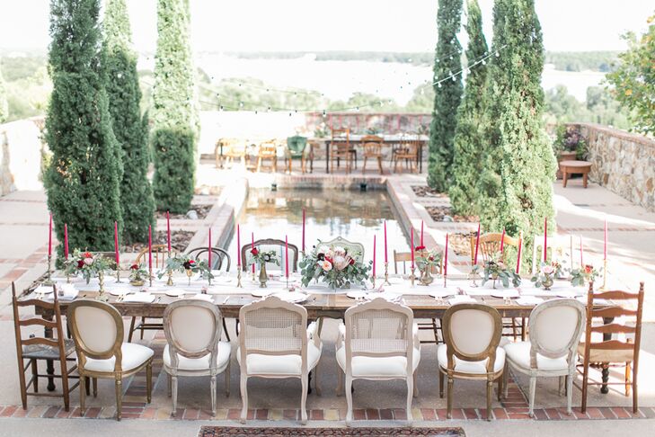 Family Style Tables with Different Vintage Chairs